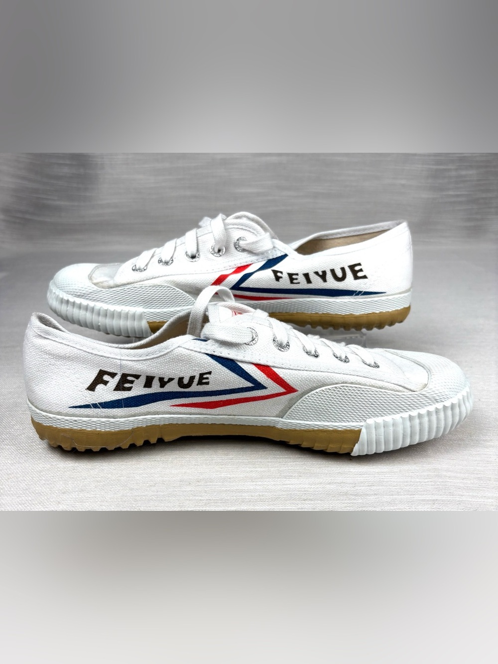 Feiyue Top One Martial Arts Shoes White Da Bowen Canvas Parkour Sneakers EU 40